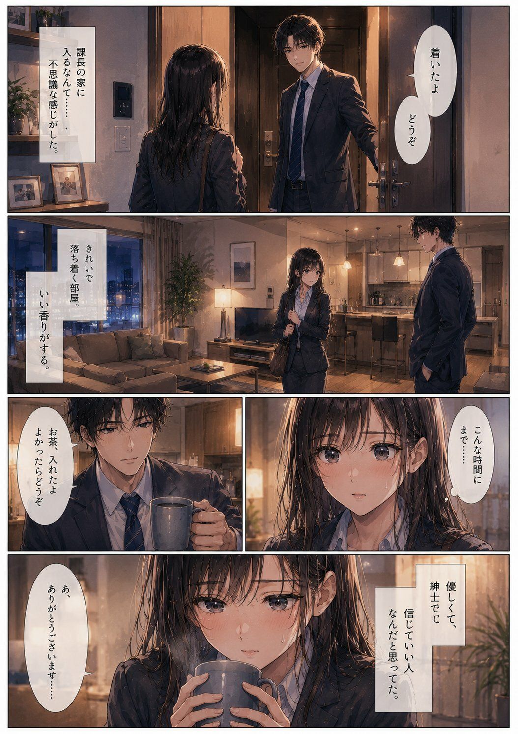 終電を逃した夜、彼女は上司の家に泊まった ―帰れない理由―