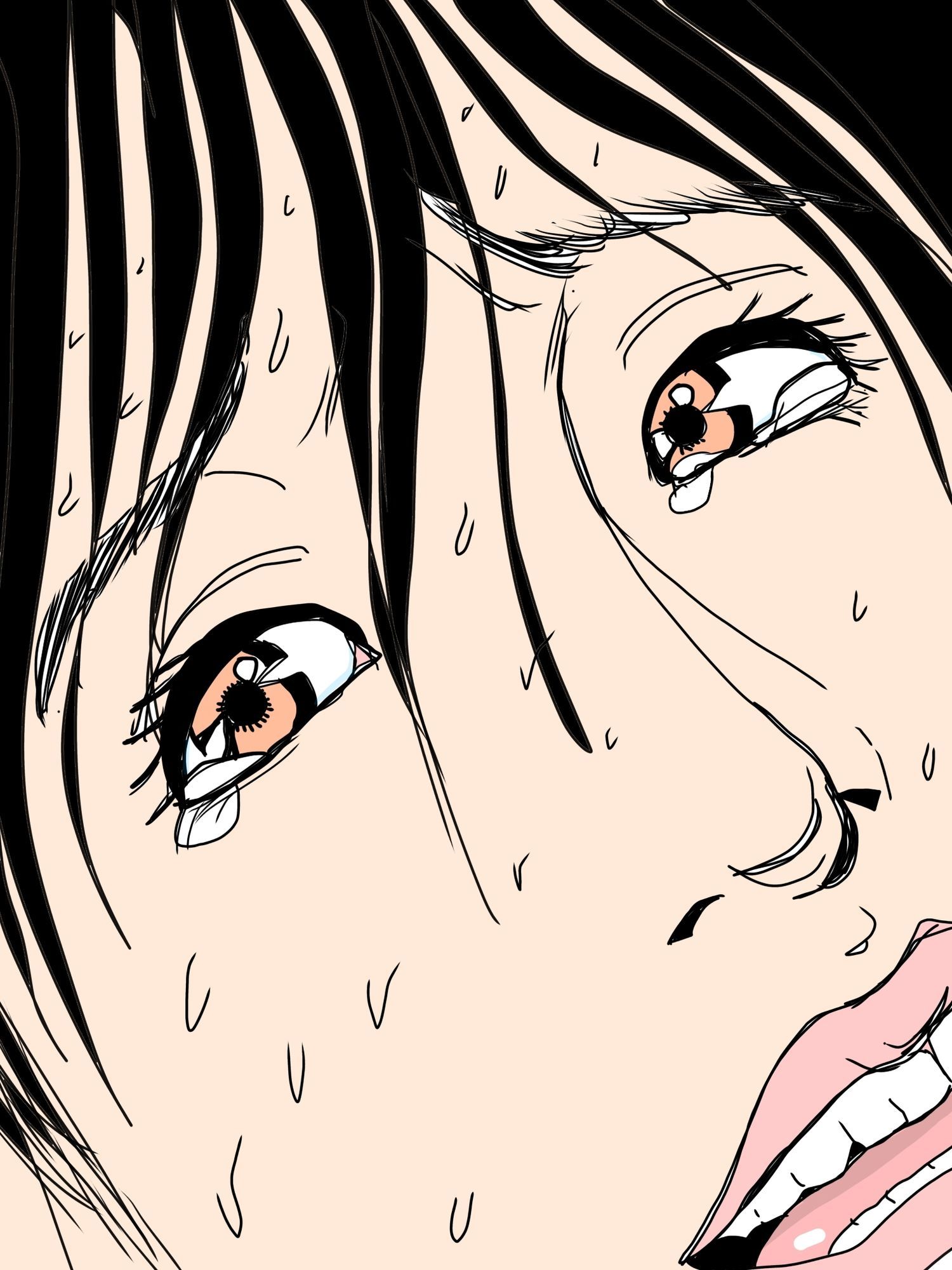 夫を見つめながらハメいかされる人の妻