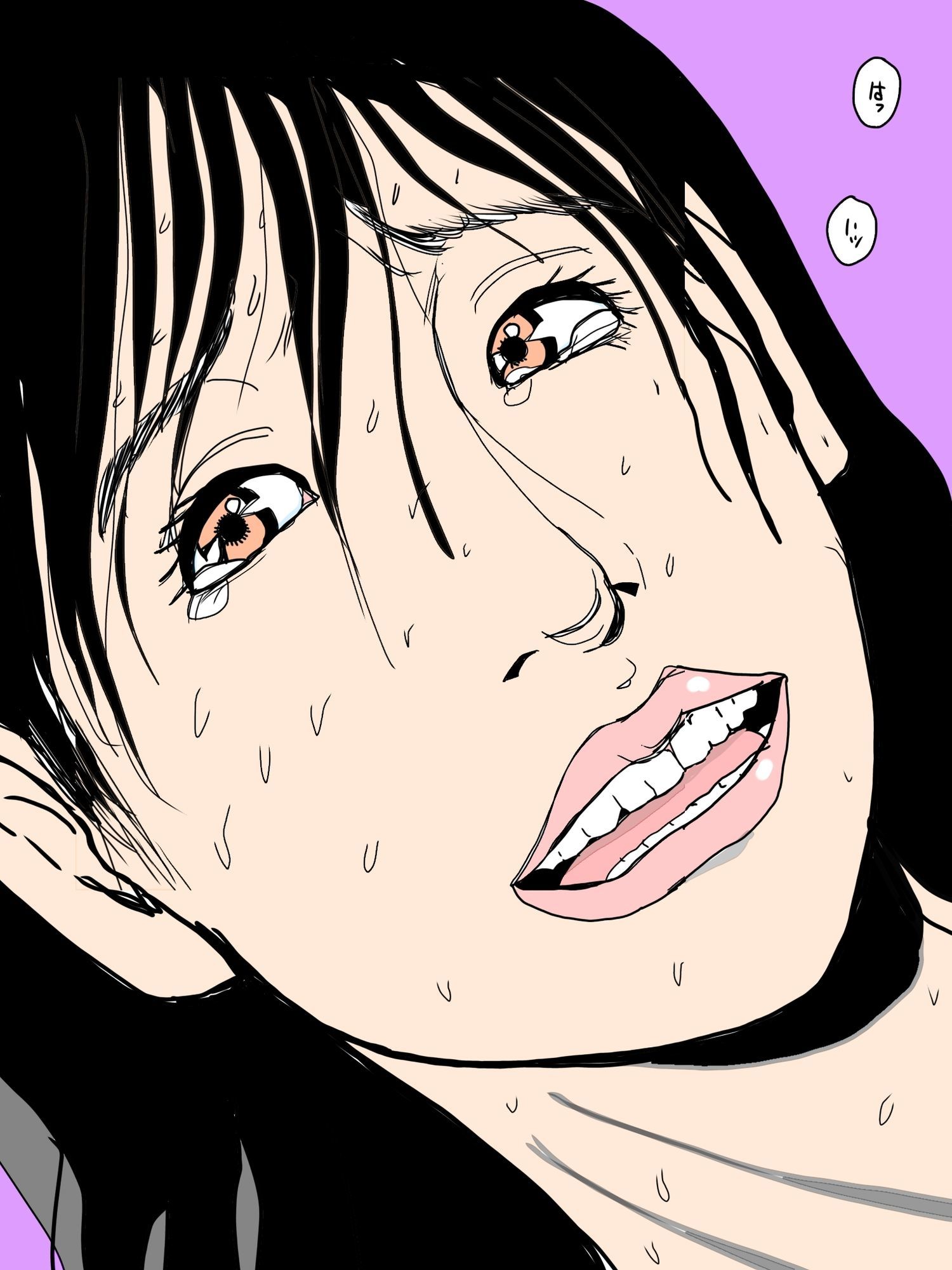 夫を見つめながらハメいかされる人の妻