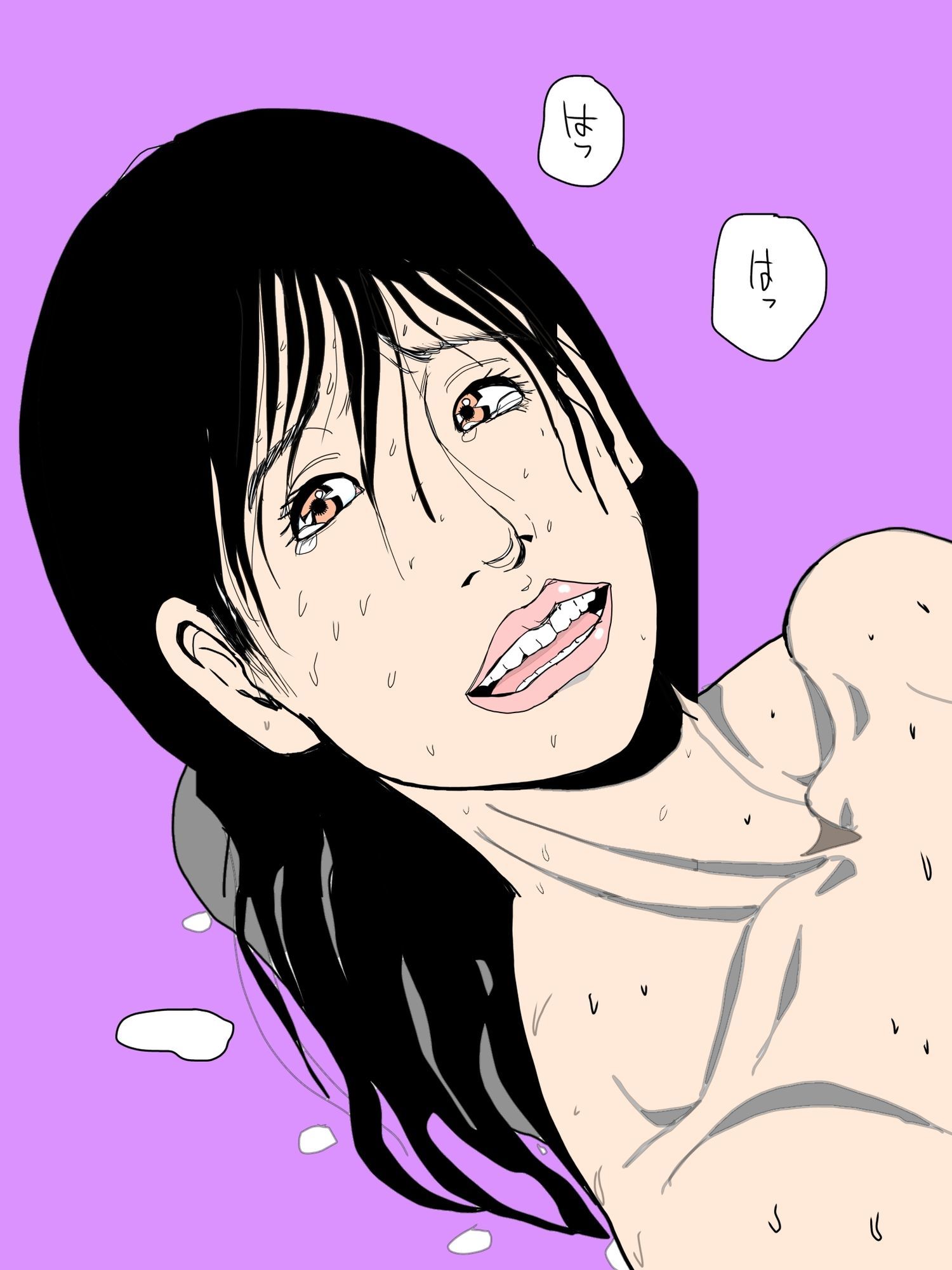 夫を見つめながらハメいかされる人の妻
