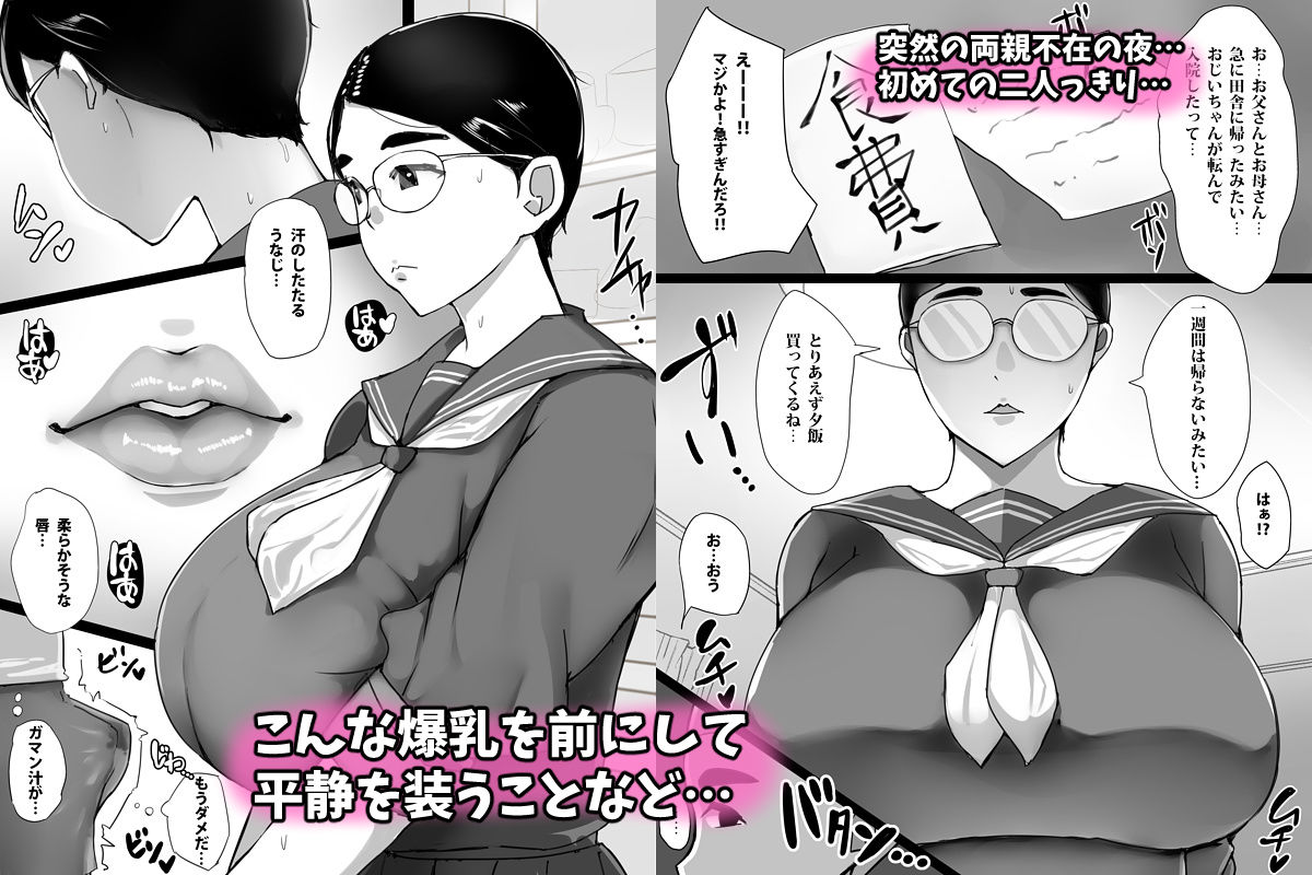 地味子のくせにむちむちな姉にムラムラしてセックスしちゃった話