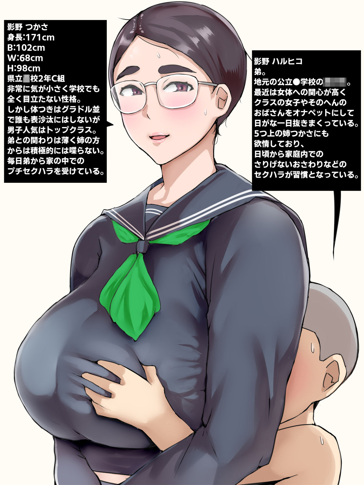 地味子のくせにむちむちな姉にムラムラしてセックスしちゃった話