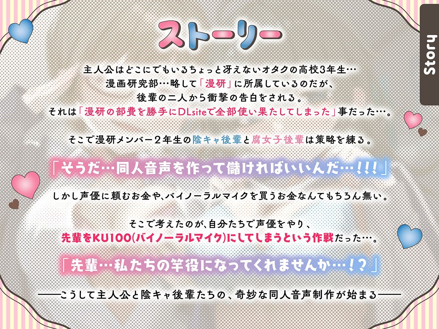 僕は漫研のKU100〜陰キャ後輩の同人音声作りに巻き込まれ、搾られまくってイグゥ！！【お下品特化・マゾ向け】