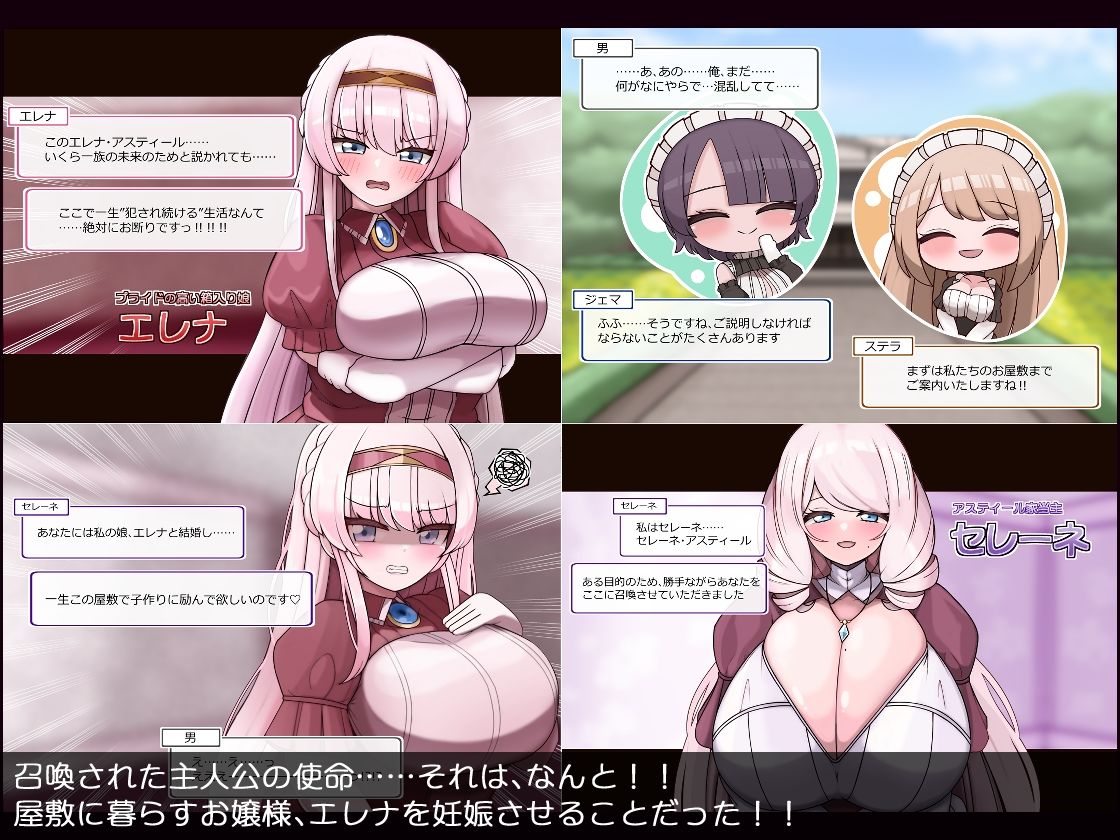 爆乳令嬢とむちむちメイド ハラマセ懇願ハーレム生活