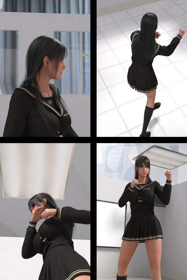 才色兼備の万能女性格闘家 霧島 愛唯の陸上競技モデル風写真集JK’26_01