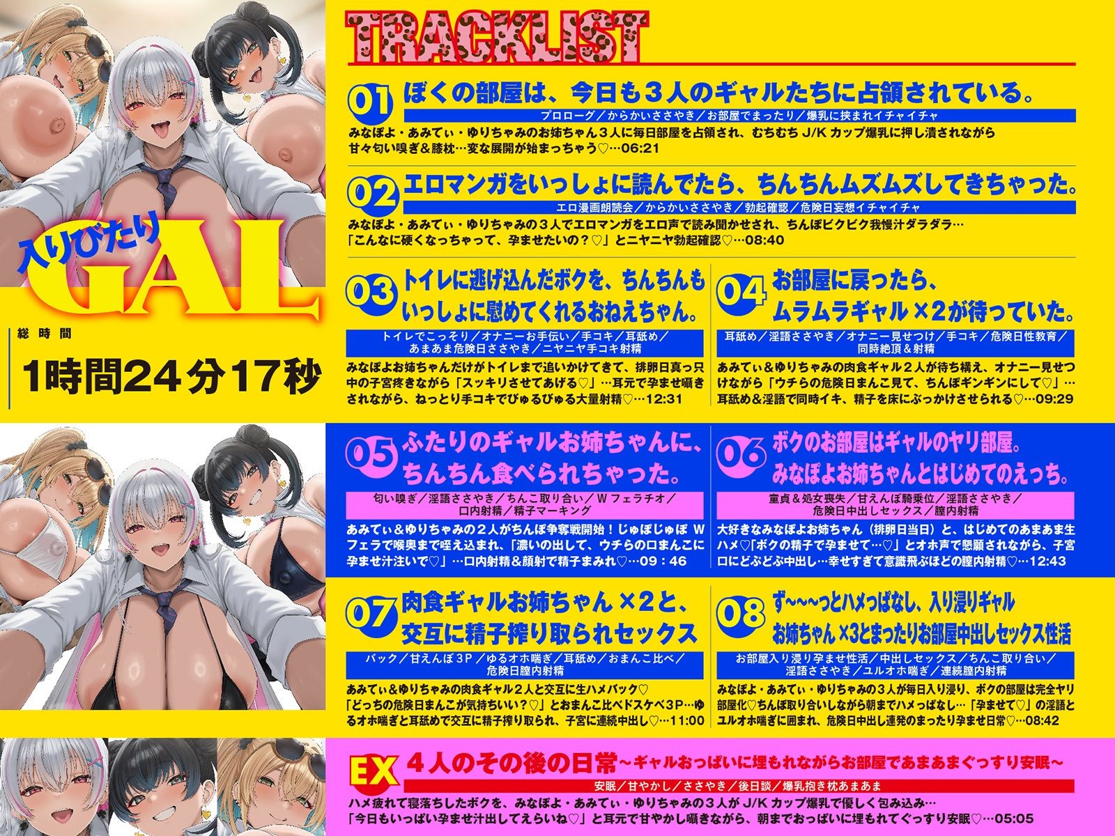 【LIVE2D動画付き】入りびたりギャルお姉ちゃんズ。〜たまり場にされたおうちで、おちんちんを可愛がられるだけのあまあまエッチな性活〜【おねショタ×ギャル】