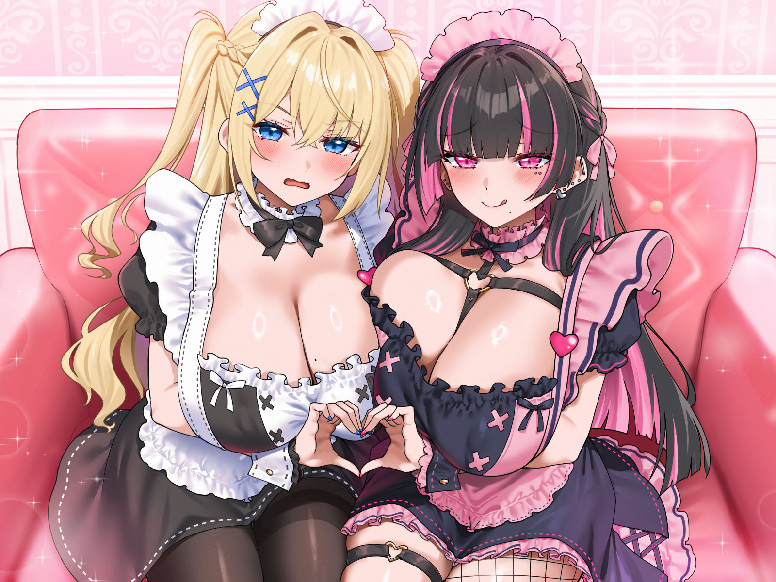 ガチ恋Wコンカフェ嬢と中出しおまんこ比べキャットファイト「めるのモノになりましょ?(はーと)」「推し変なんて絶対ダメ!」