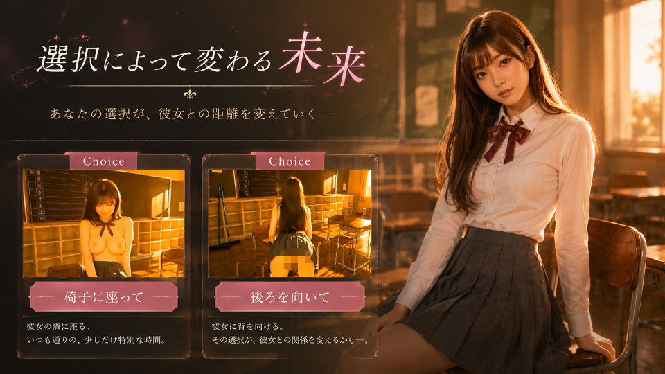 【4Kフル実写版/フルボイス】巨乳生徒会長のオナニーを見つけ教室で中出しセックスした件【JK教室オナニーシリーズ】〜桜井しおり編〜