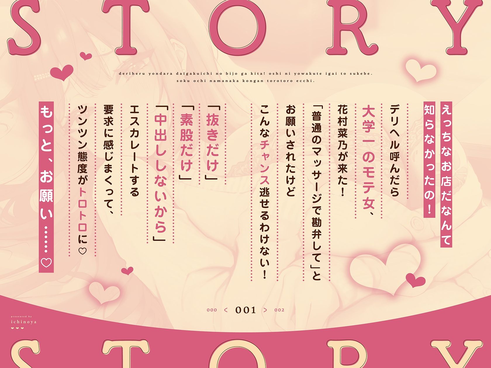 デリヘル呼んだら大学一の美女が来た!押しに弱くて意外とスケベ(はーと)即堕ち生ナカ懇願とろとろえっち