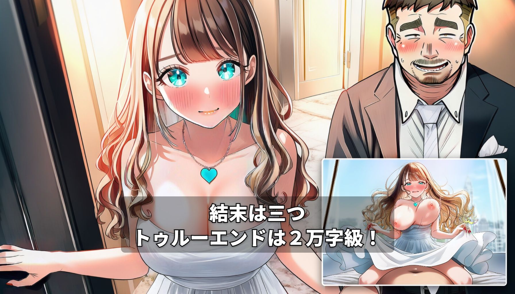【GAME】ターコイズアイズの巨乳ハーフ彼女がおじさんに寝取られた話