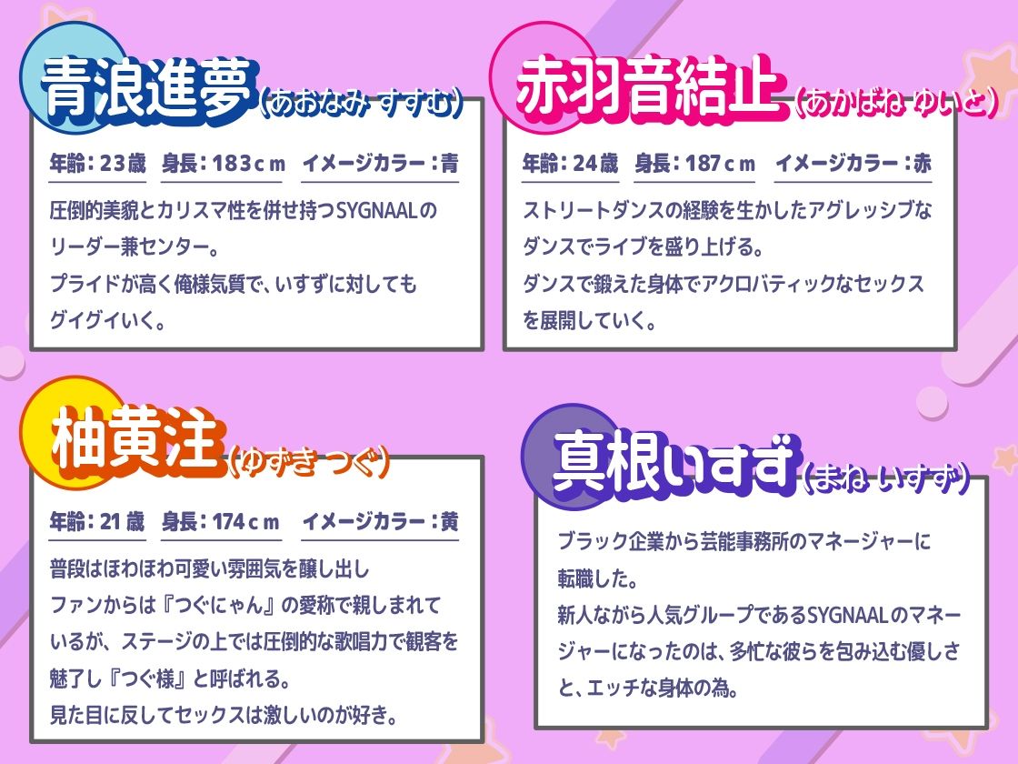 逆ハーレム！！アイドル達を女性マネージャーが性欲管理！！【フルカラー版】