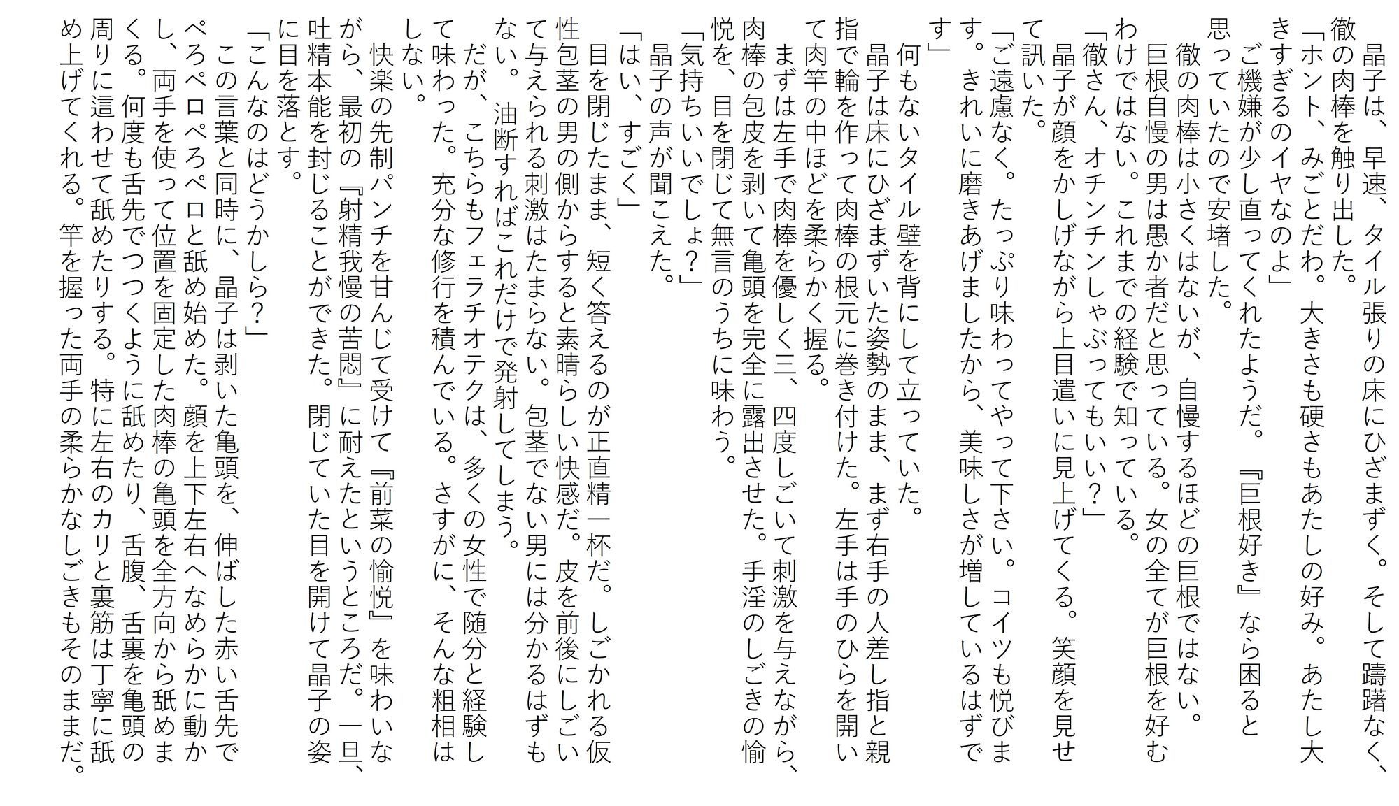 蜜愛液に濡れる四人の巨乳美女 一章 晶子
