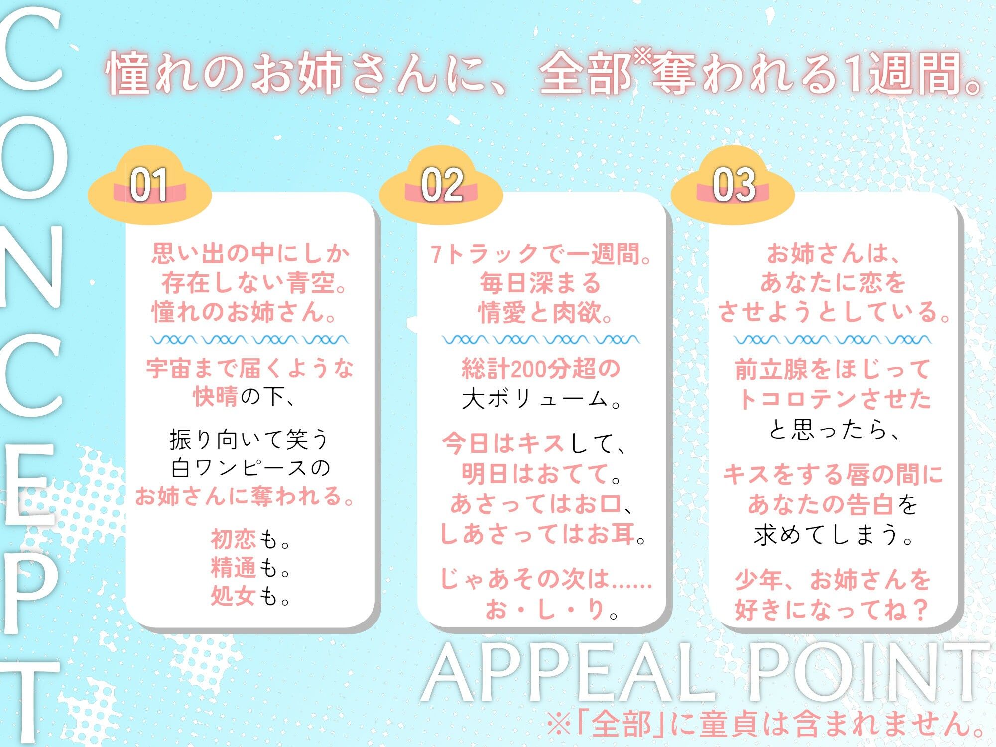 透明お姉さんに全部奪われる一週間。【KU100】