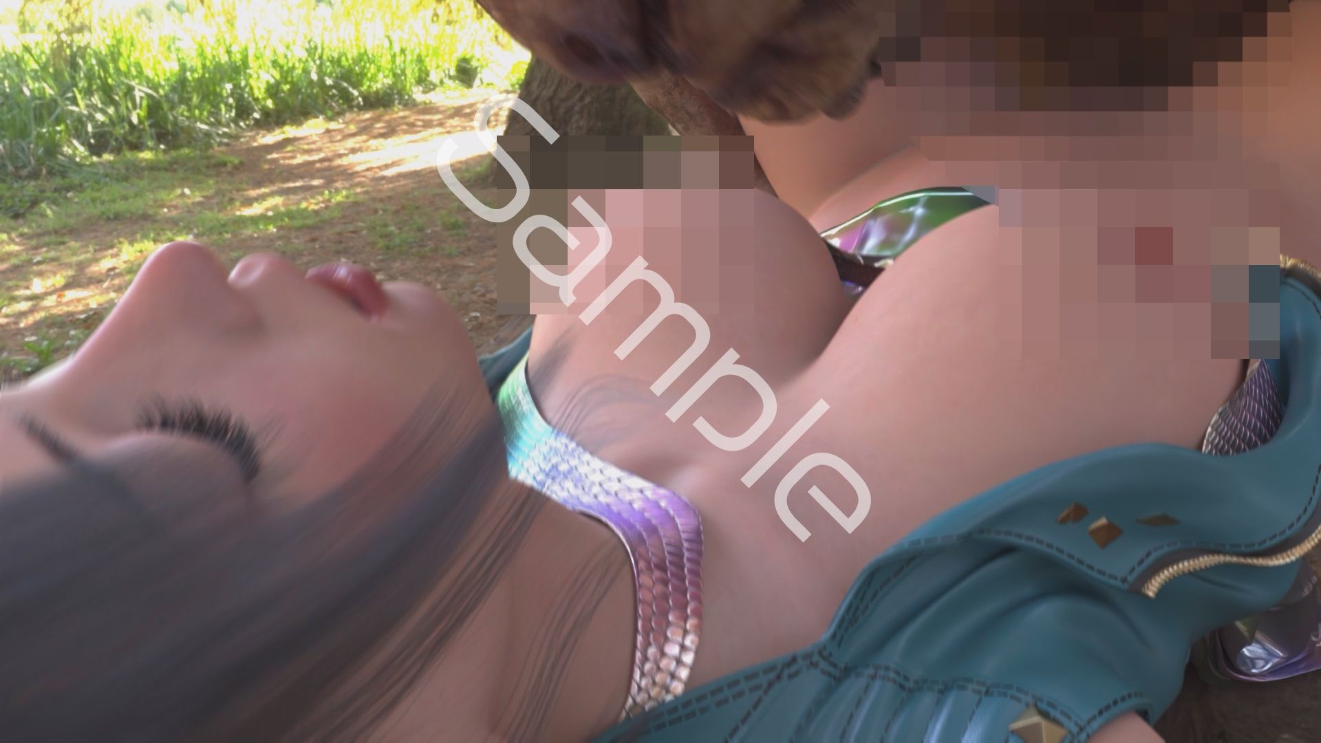 【△100】沙耶が主人公のMMORPG『編隊コレクション:Re』ゲーム動画（Vol.50:ゾンビの集団によるレ○プ被害に遭ってしまう:「腰持ち上げ正常位★ファックSEX」でおっぱい丸出し）