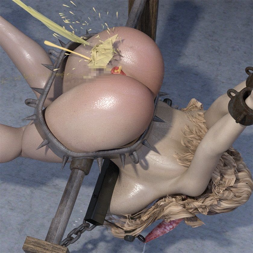 浣腸のち、灼熱触手責めにあう生意気巨乳美女（リアル版付）