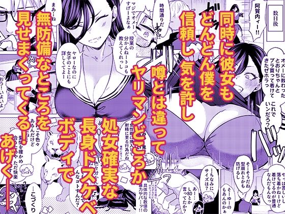 キスなんかしたら赤ちゃんデキちゃうだろうが！ 〜実は性知識ゼロの三白眼ヤリマン（噂）ヤンキーデカ女と、実は強すぎる性欲を必死で抑え込んでる風紀委員の僕〜