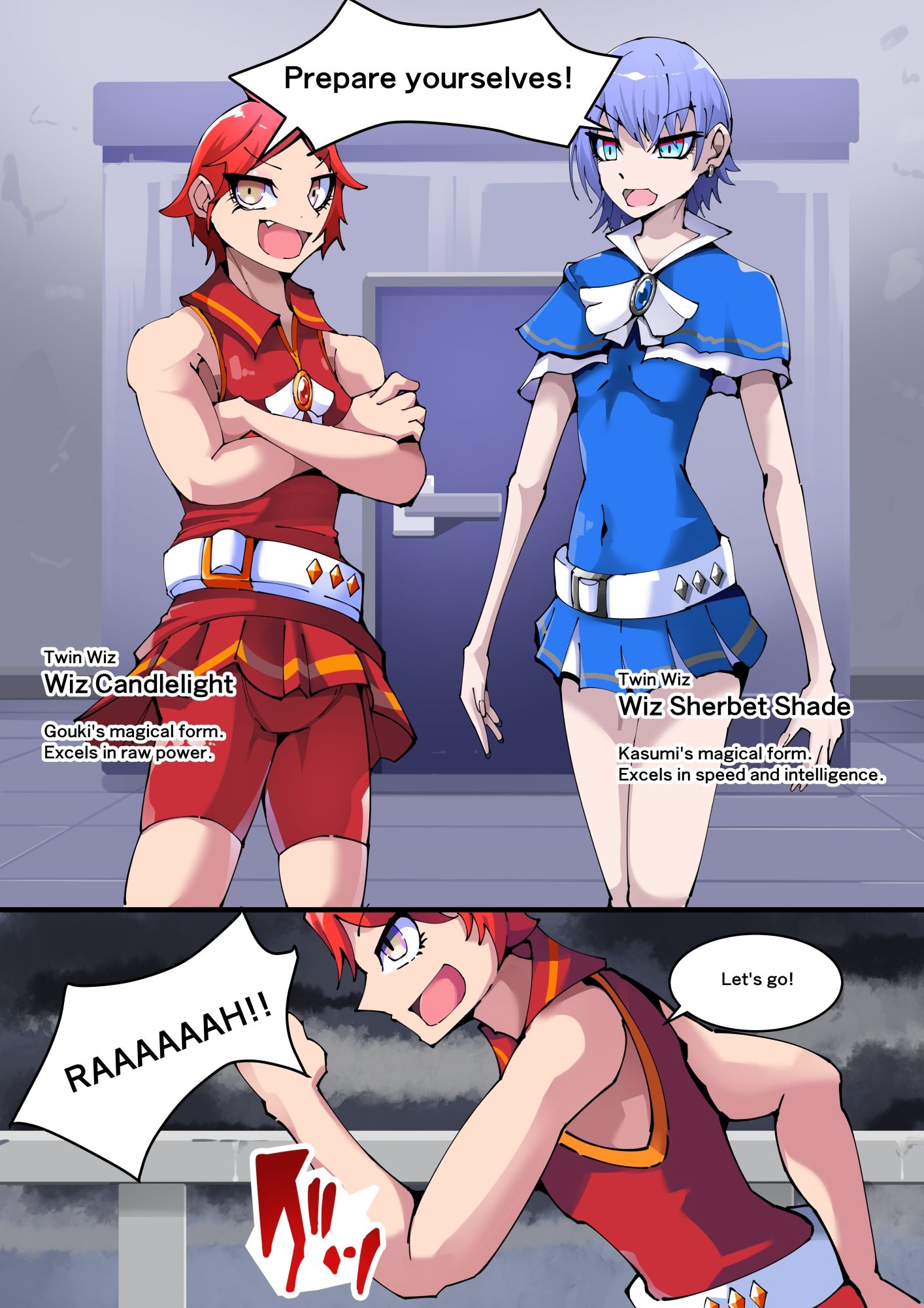 Magical Boy TSF！ Twin Wiz VS The Terrifying Rubberians 1
