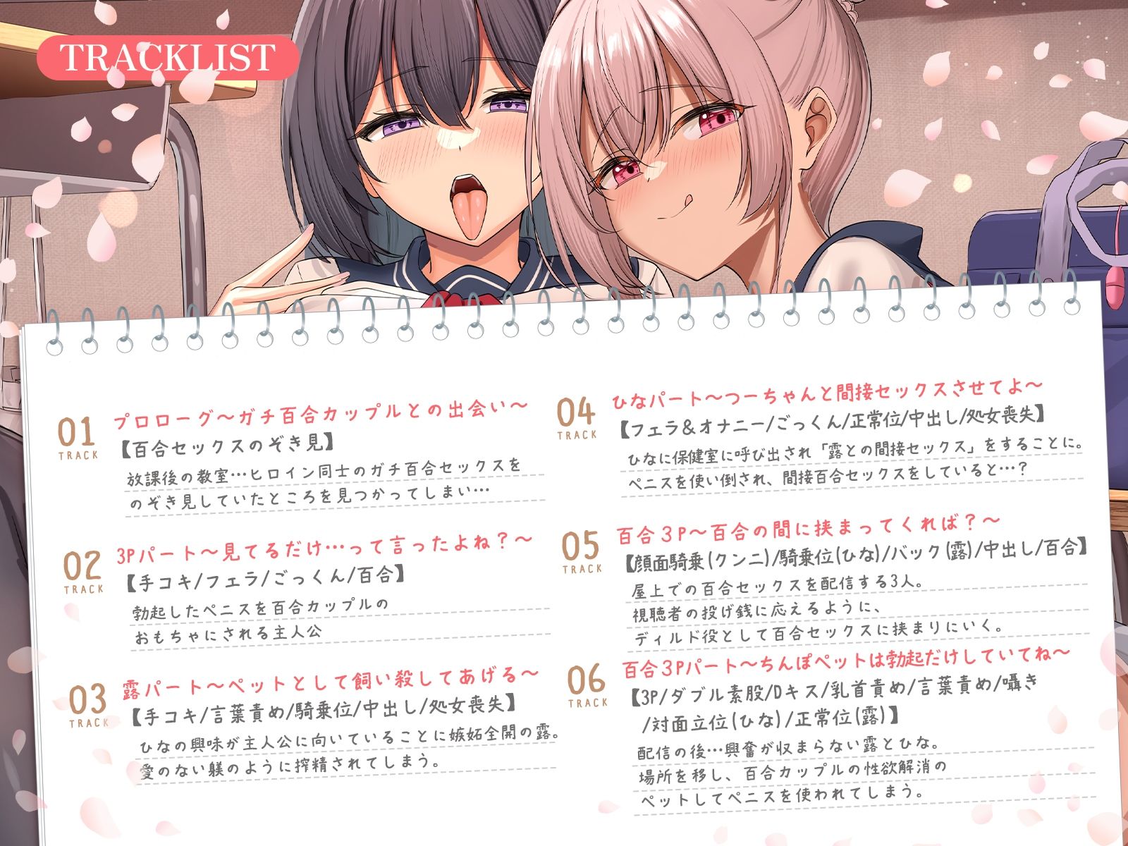 【女性優位フォーリー/イラストつき】僕は清楚JKとギャルJK百合カップルのレズ交尾用ディルドです【KU100】