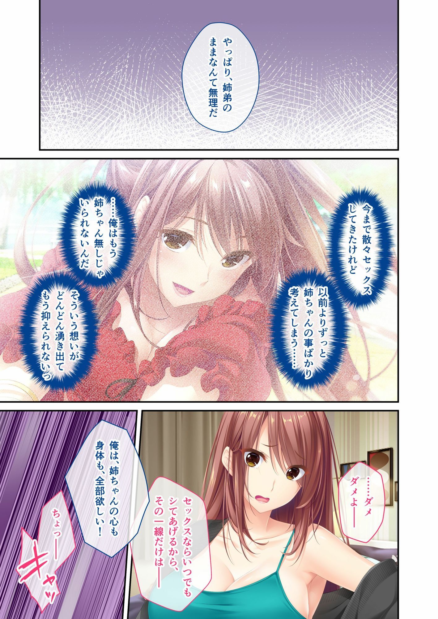 姉ちゃんのススメ 〜抜けがけ禁止っ!俺の童貞を狙う4人のムチムチ巨乳美女〜 ドキドキ性活開幕編&藍衣編 モザイクコミック総集編