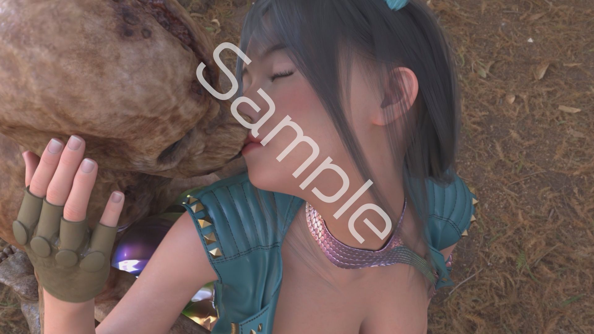 【△100】沙耶が主人公のMMORPG『編隊コレクション:Re』ゲーム動画（Vol.56:ゾンビの集団によるレ○プ被害に遭ってしまう:「脚持ち上げ屈辱的★SEX3」でおっぱい丸出し）