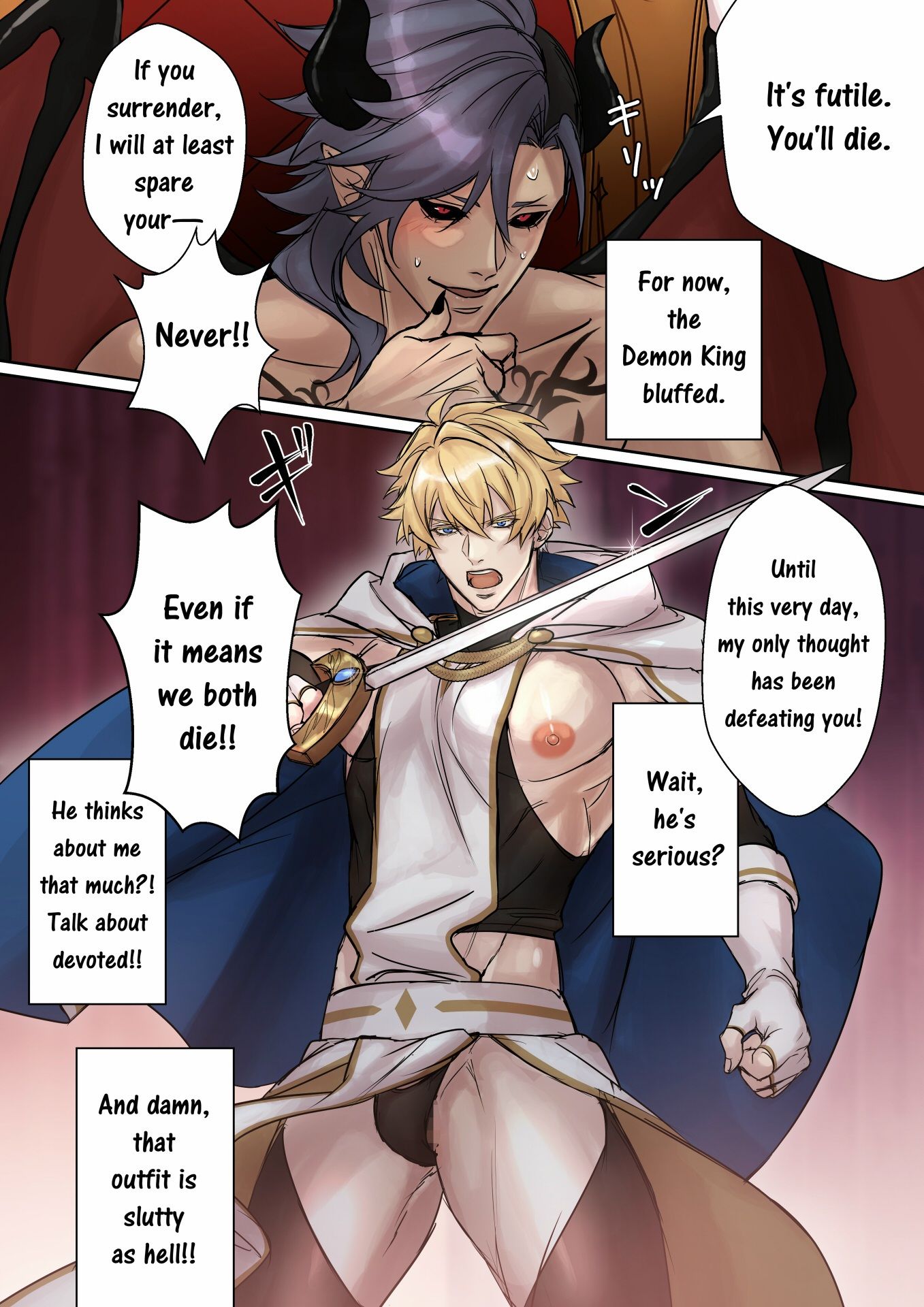［Comic Version］ The Hero with the Lewd Crest and the Demon King -Sacrifice of the Demon Castle-