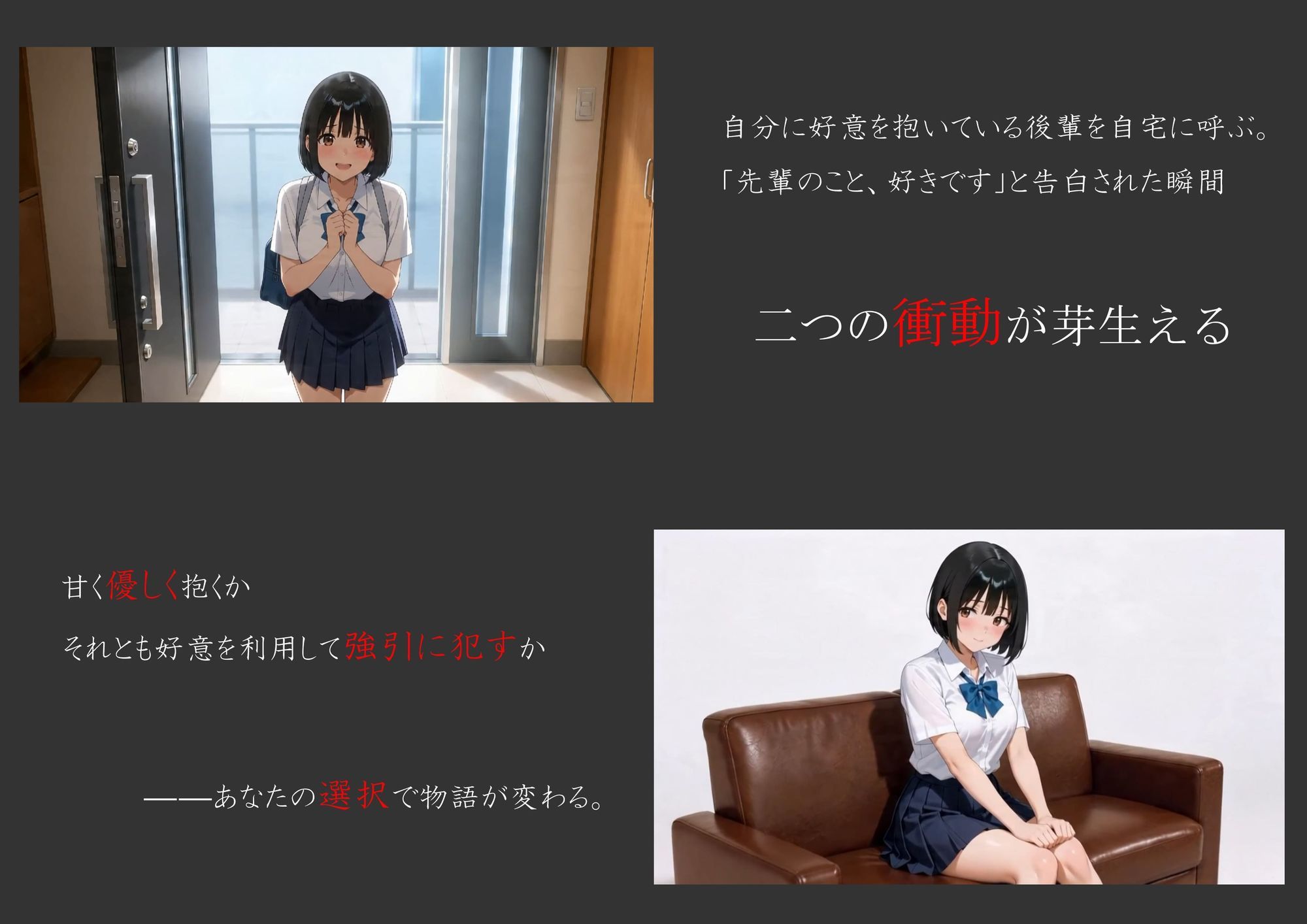 俺のことが好きな後輩を自宅に呼んで犯してみた
