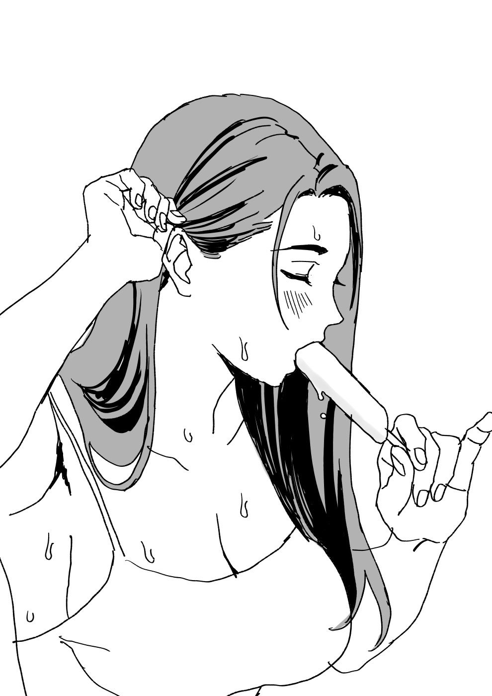 チンポとアイス エッチなミルクドーロ