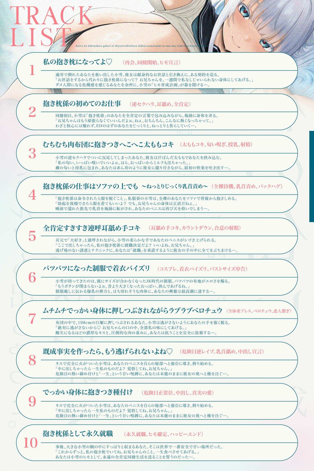 【心情代弁ばぶばぶえっち】あなたを抱き枕係にしようとしてくるでっかい幼なじみとあまあま全肯定同棲生活（KU100マイク収録作品）