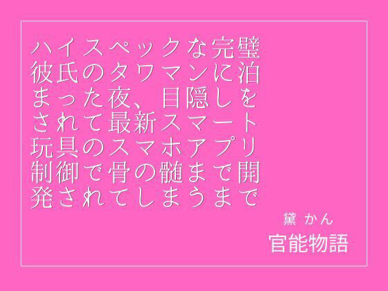 ハイスペックな完璧彼氏のタワマンに泊まった夜、目隠しをされて最新スマート玩具のスマホアプリ制御で骨の髄まで開発されてしまうまで