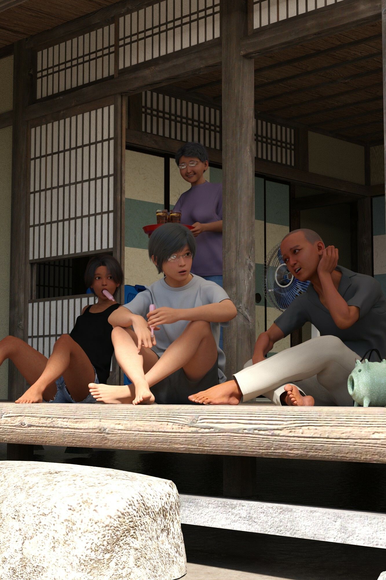 性欲強めな妹と田舎で汗だく青姦夏休み