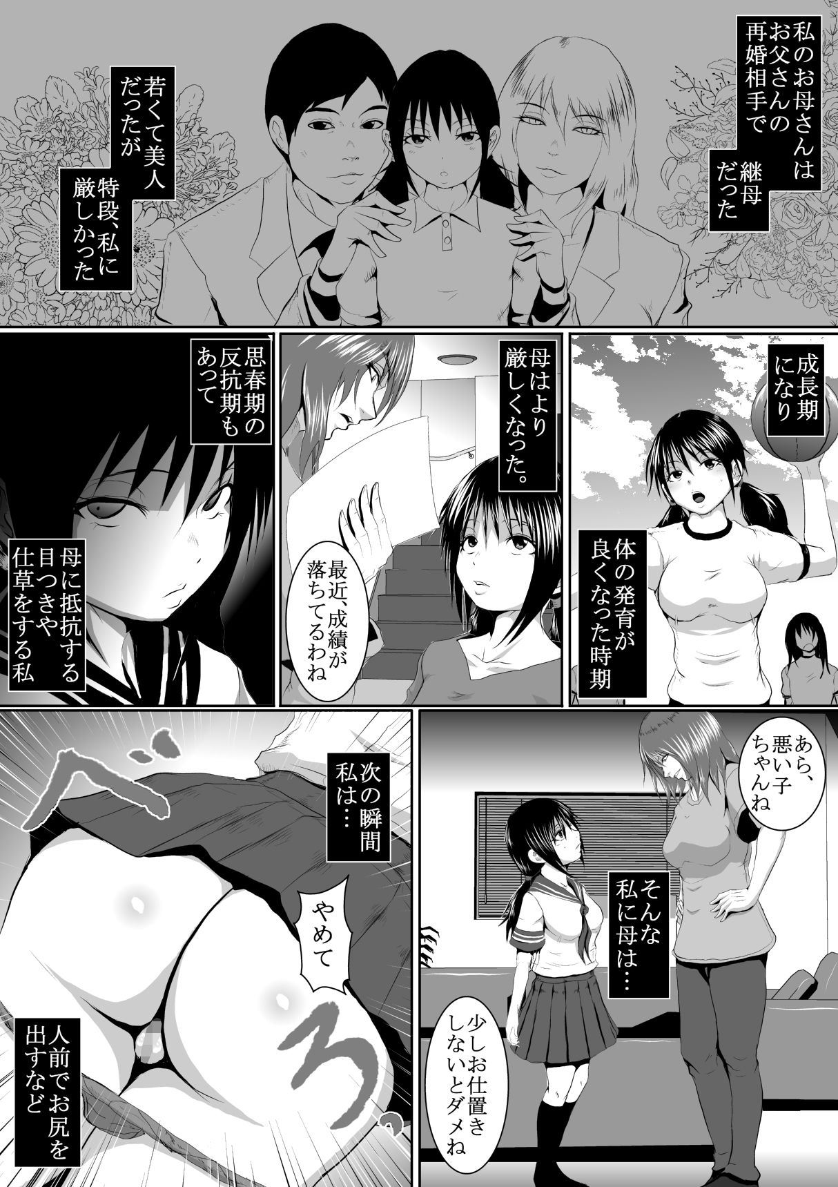 ＜漫画と朗読セット＞継母のSMイジメ物語 前編
