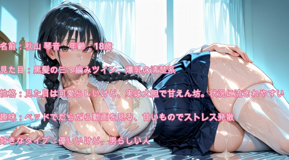 【特別価格】爆乳の制服JKとあまあまのぬるぬるセックス