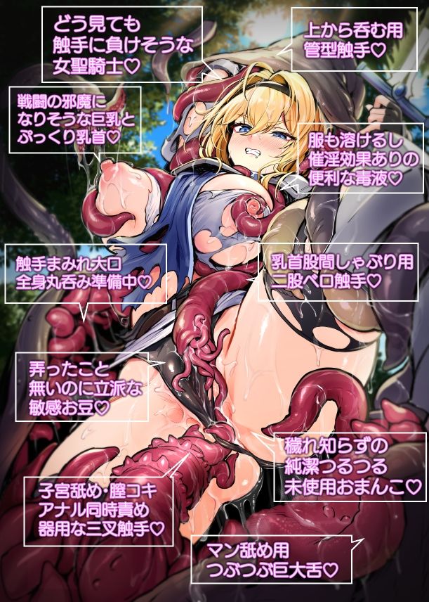 聖騎士様は丸呑み触手のナカ。