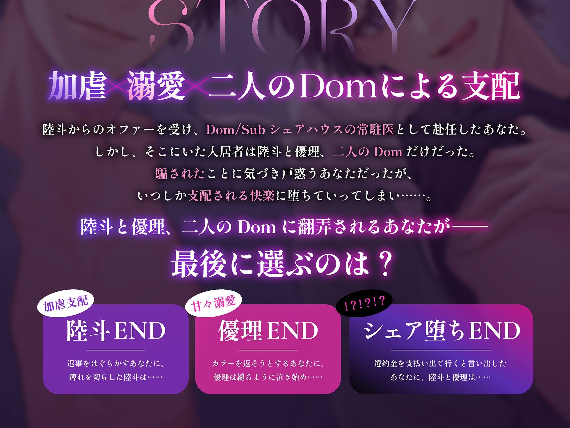 【中字動画付】Dom/Subシェアハウスへようこそ 〜支配と溺愛の調教プレイ〜