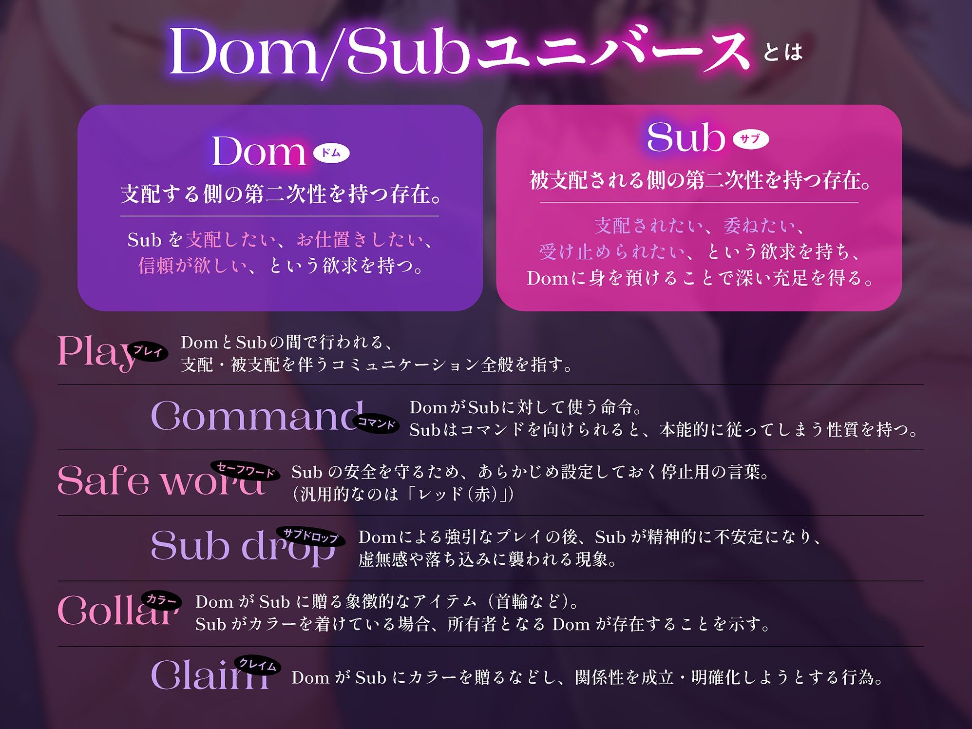 【中字動画付】Dom/Subシェアハウスへようこそ 〜支配と溺愛の調教プレイ〜