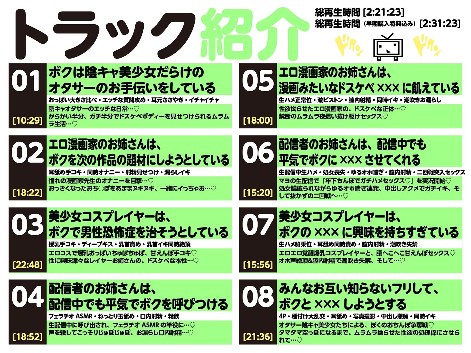 【LIVE2D動画付き】オタサーのショタ〜変態陰キャお姉さんだらけのドスケベオタサーで毎日あまあま(はーと)セックスアシスタント性活〜【陰キャダウナー×おねショタ】