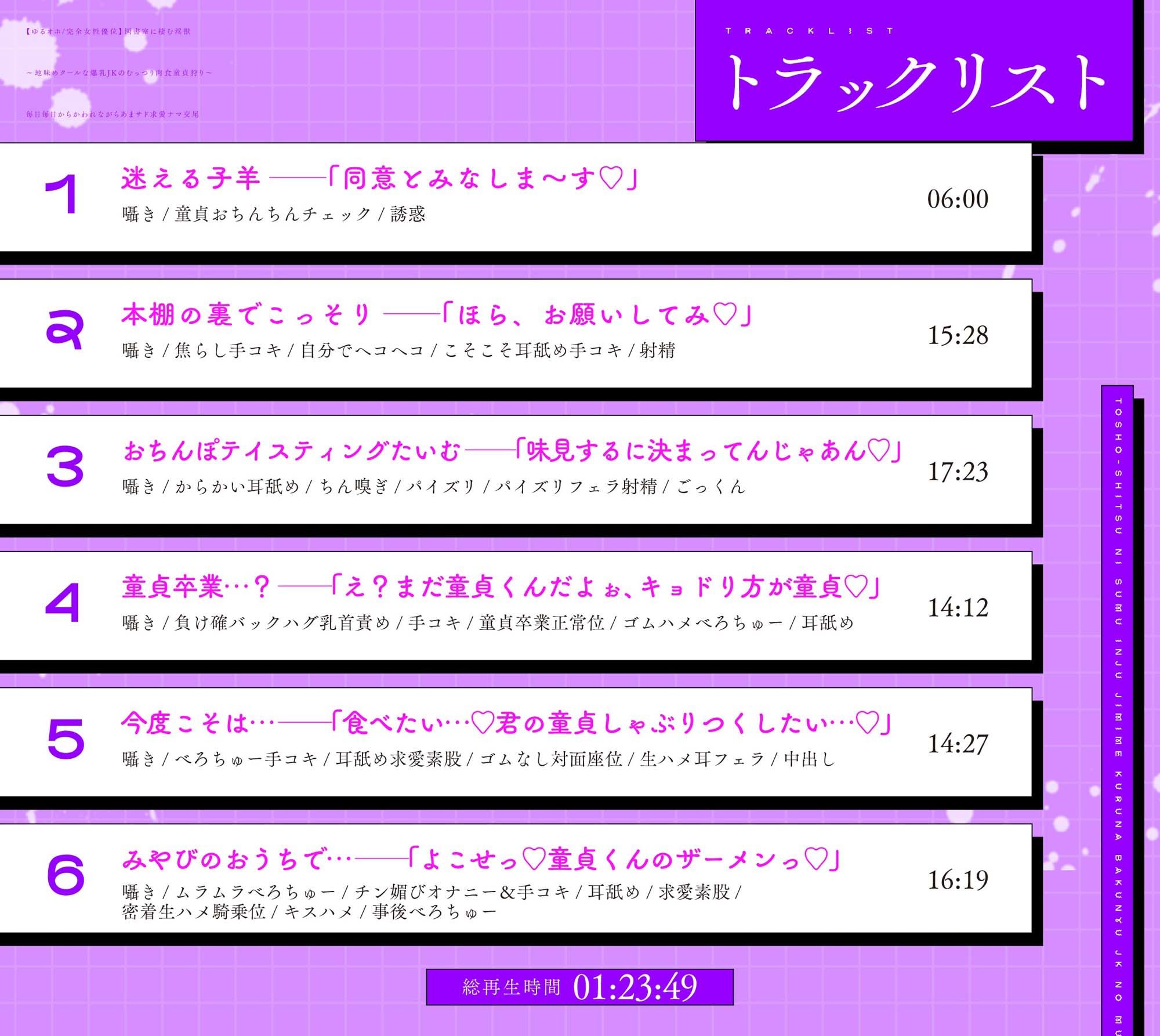 【ゆるオホ/完全女性優位】 図書室に棲む淫獣 〜地味めクールな爆乳JKのむっつり肉食童貞狩り〜 毎日毎日からかわれながらあまサド求愛ナマ交尾