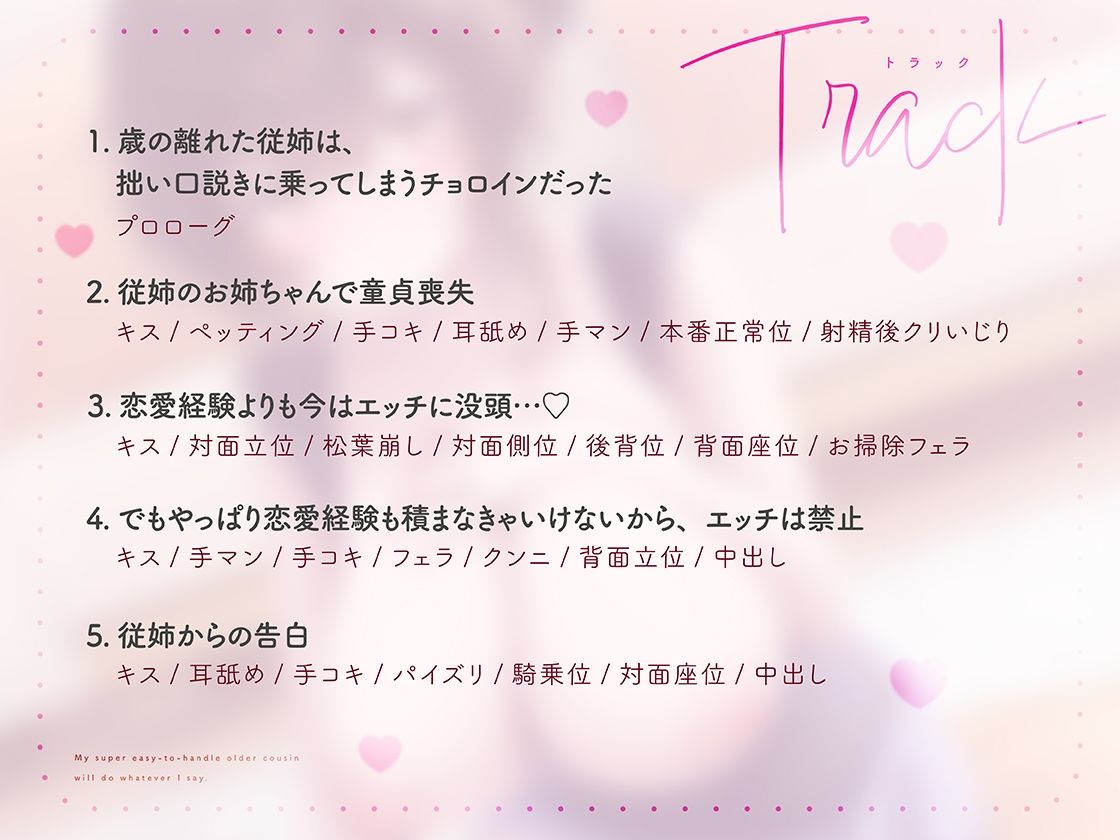 【初体験喪失×年上お姉ちゃん】ちょろ過ぎる従姉妹のおねえさんは何でも言うことを聞いてくれる