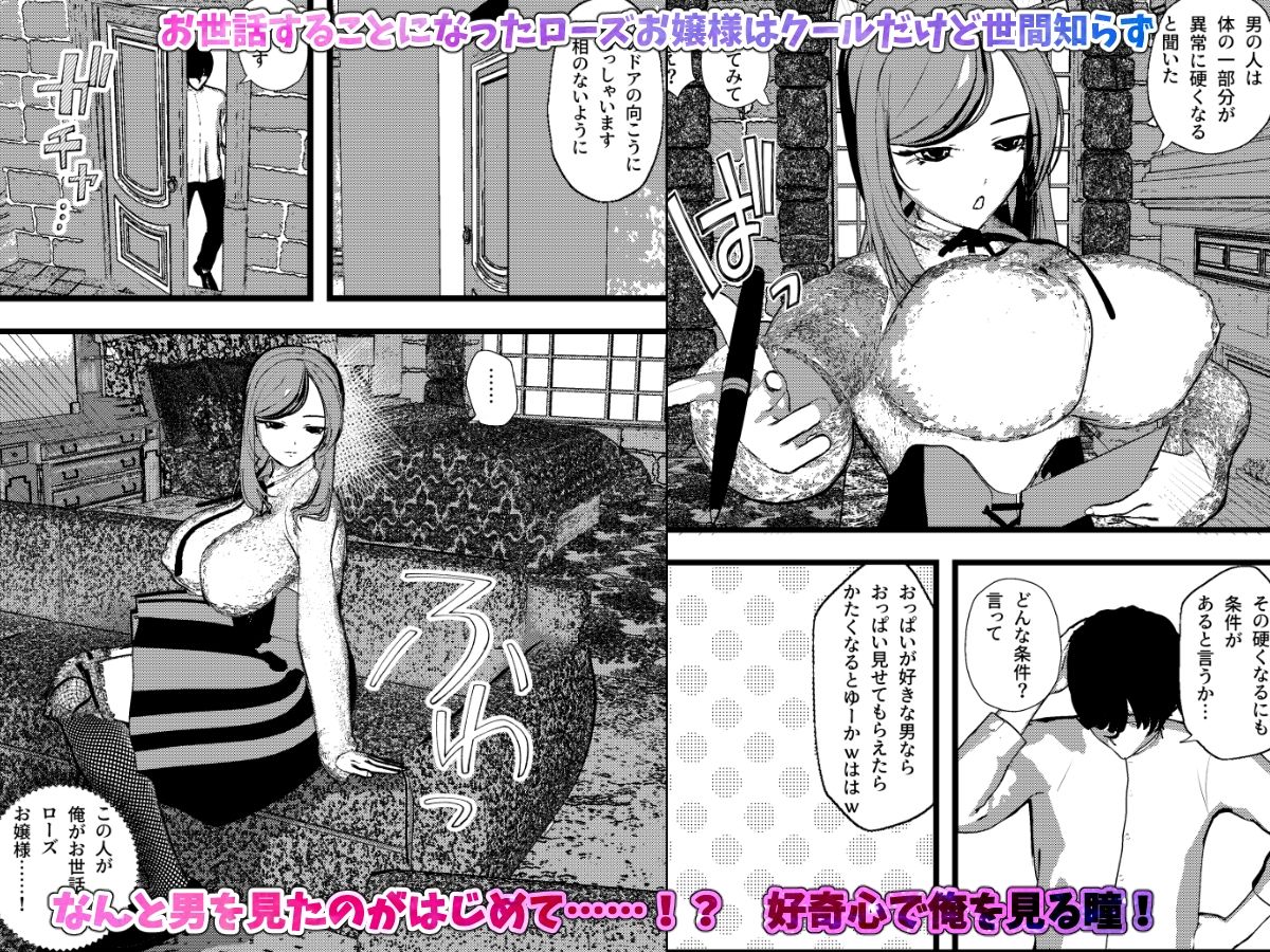 無表情クールなお嬢様は俺の事が大好きで献身的なSEXしてくれちゃうッ！