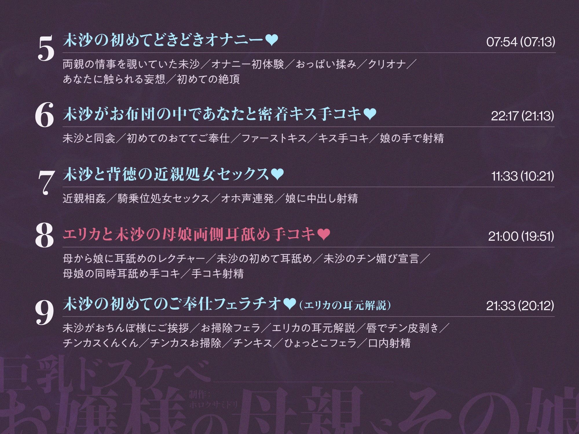 巨乳ドスケベお嬢様の母親とその娘がチンカス汚ちんぽに媚び媚びご奉仕してくれるお話♪【KU100】