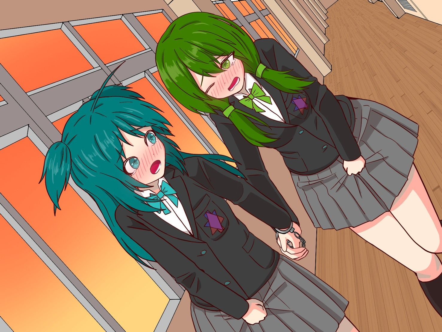 【おしっこ我慢】手錠で繋がれた楼莉と菜樹が尿意と尿意を我慢する話 〜ADV式音声作品〜