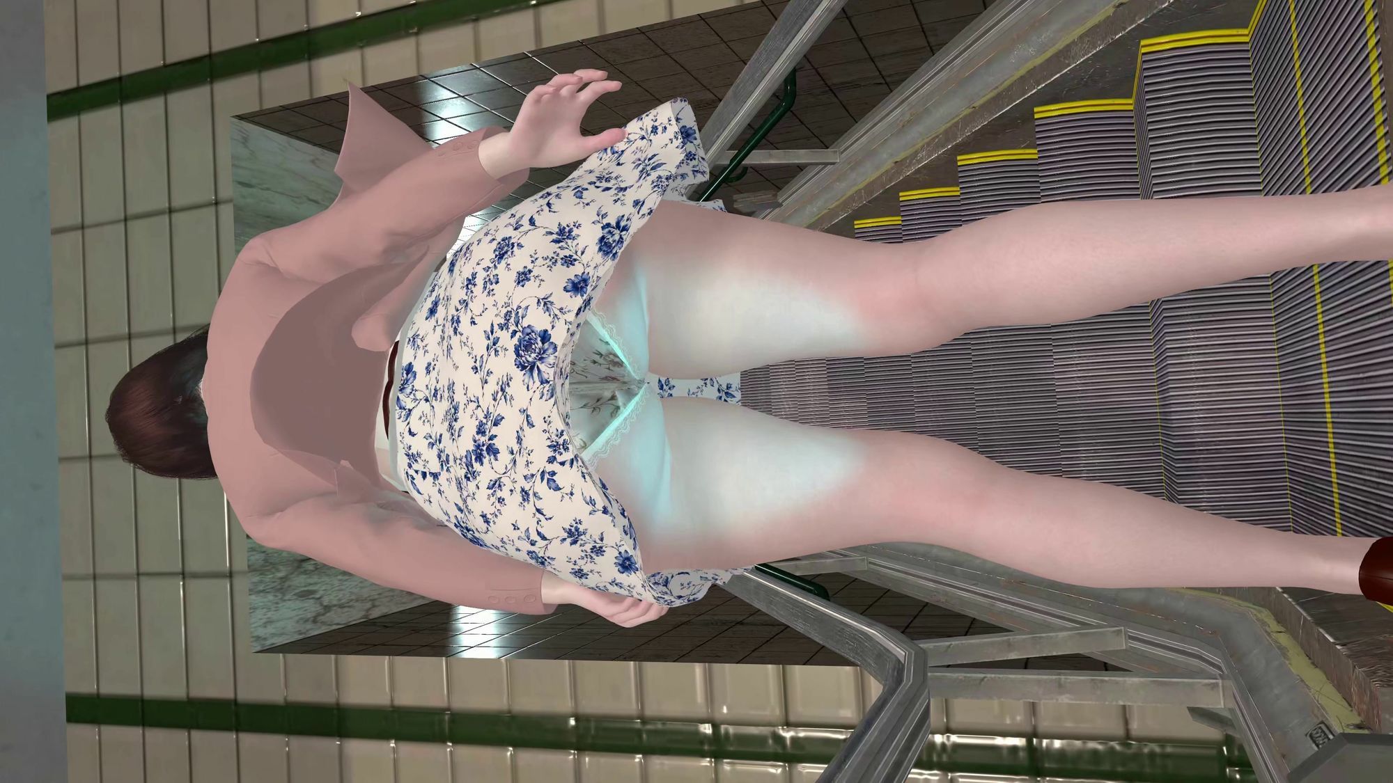【4K60fps】電車対面パンチラ2 〜 日常に潜む秘め事 〜 神代優菜-Part1