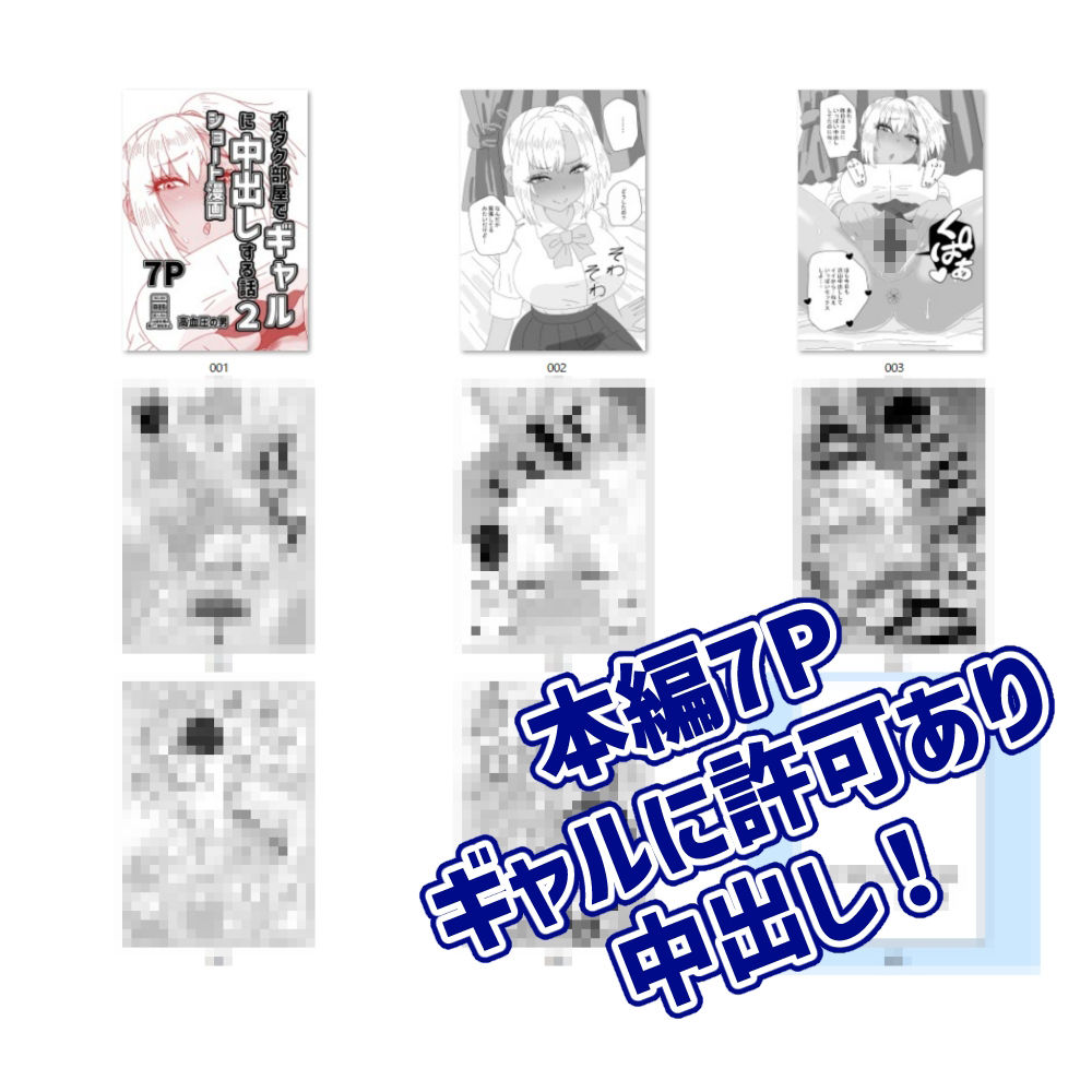 オタク部屋でギャルに中出しする話2