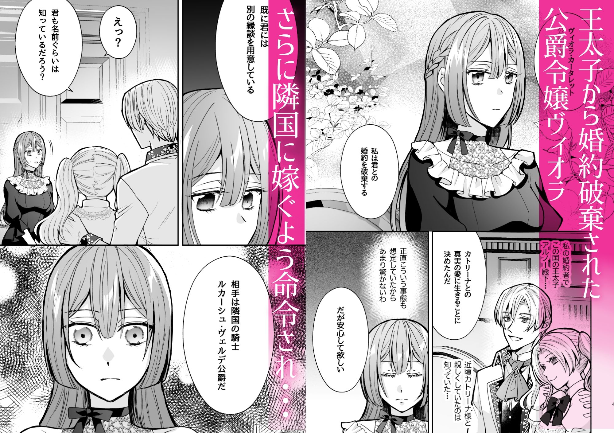 婚約破棄された令嬢は隣国の騎士に娶られる