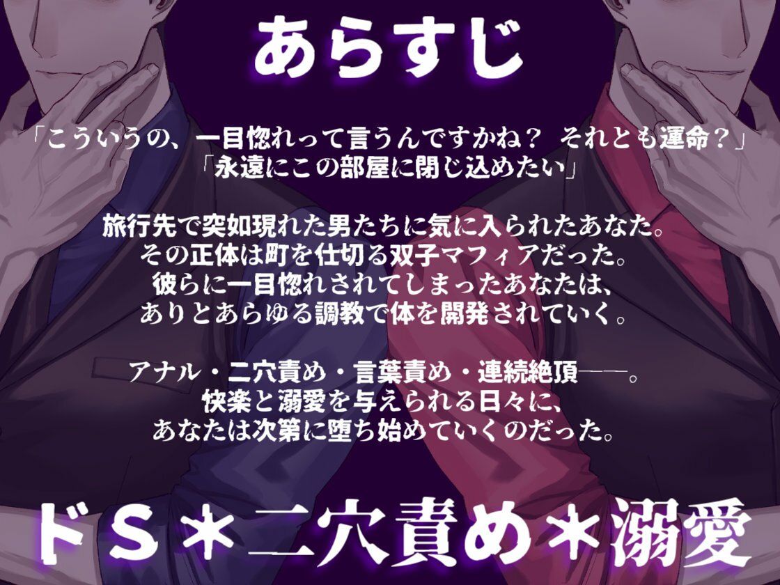 双子マフィアの溺愛監禁記録 〜ドSな双子による秘部とアナルの二穴責め調教〜