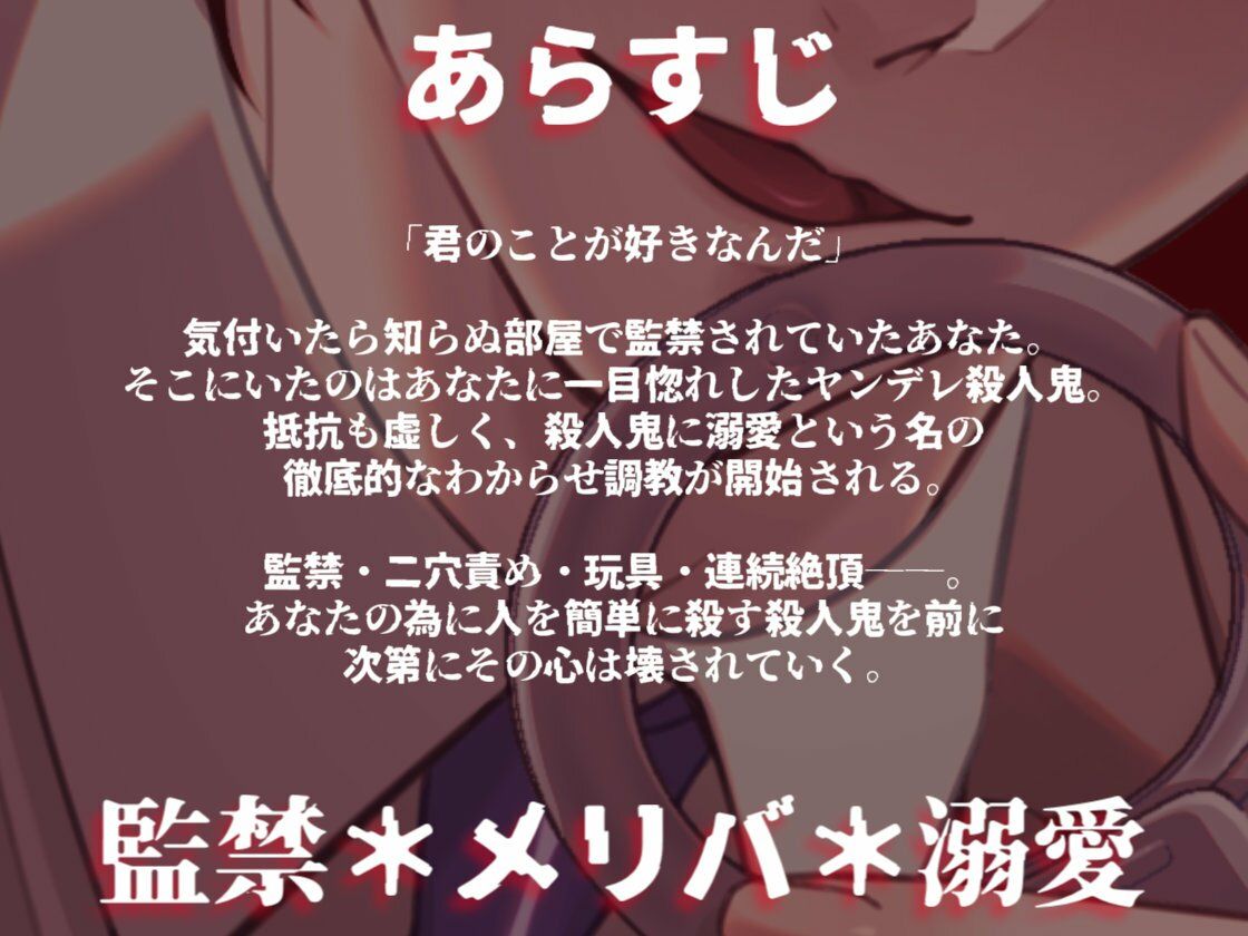 ヤンデレ殺●鬼に惚れられ独占欲による二穴調教の溺愛監禁生活をさせられる話