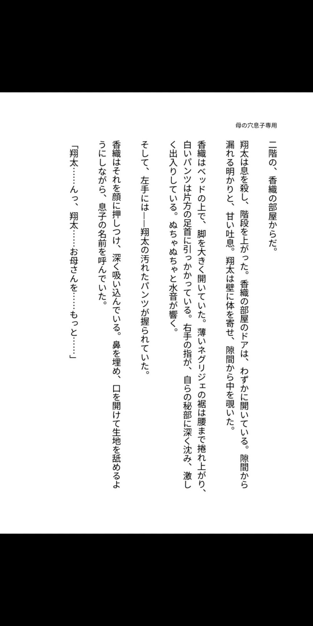 母の穴は、息子専用 〜熟母、禁忌に堕ちるまで〜