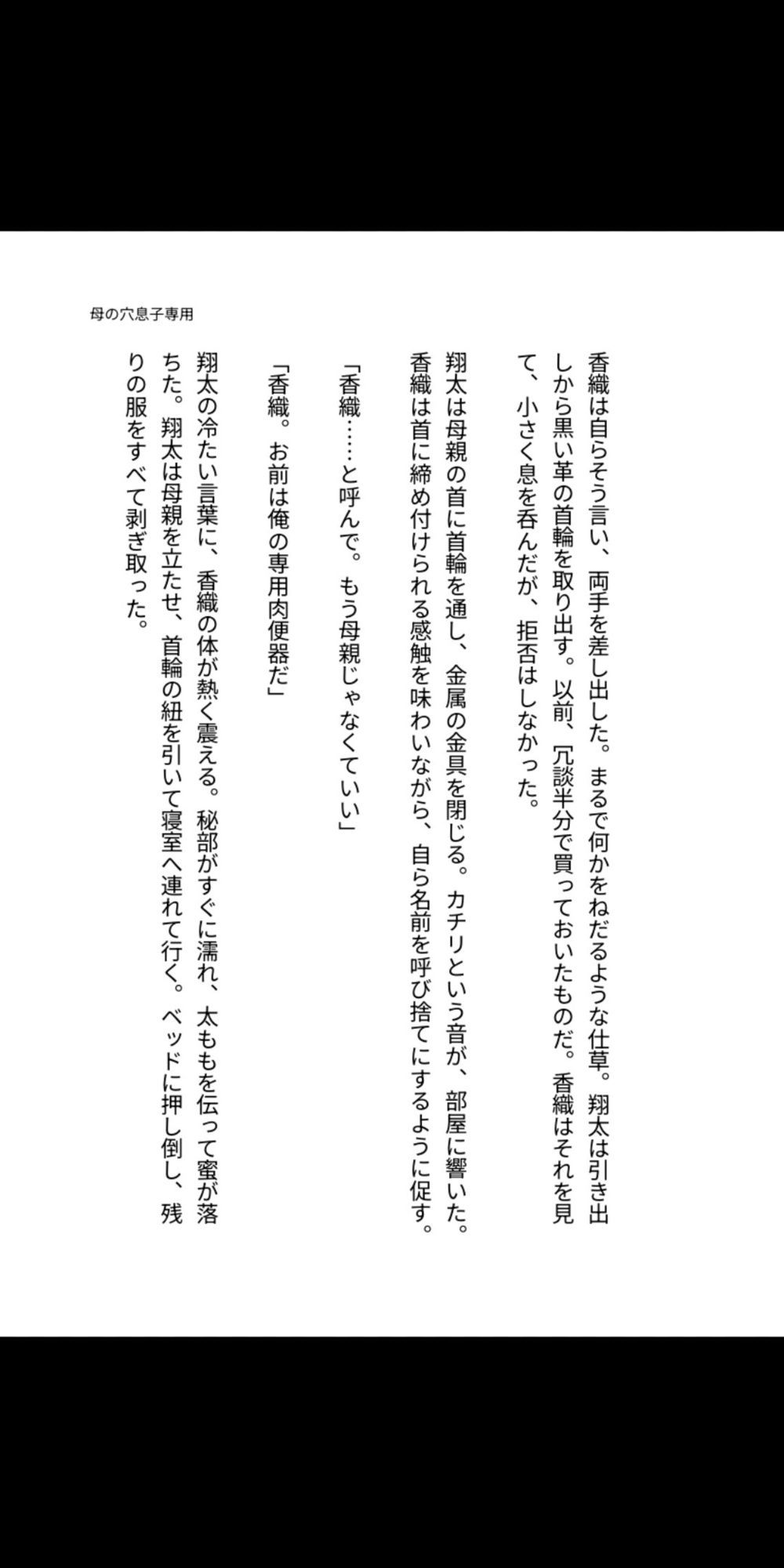 母の穴は、息子専用 〜熟母、禁忌に堕ちるまで〜