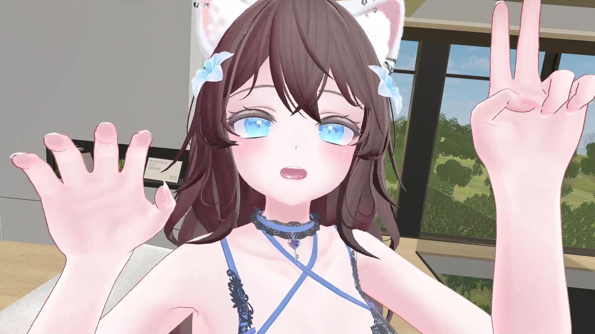 しれっと配信。連動おひるのちゅーにゃんまろ井栗まろん