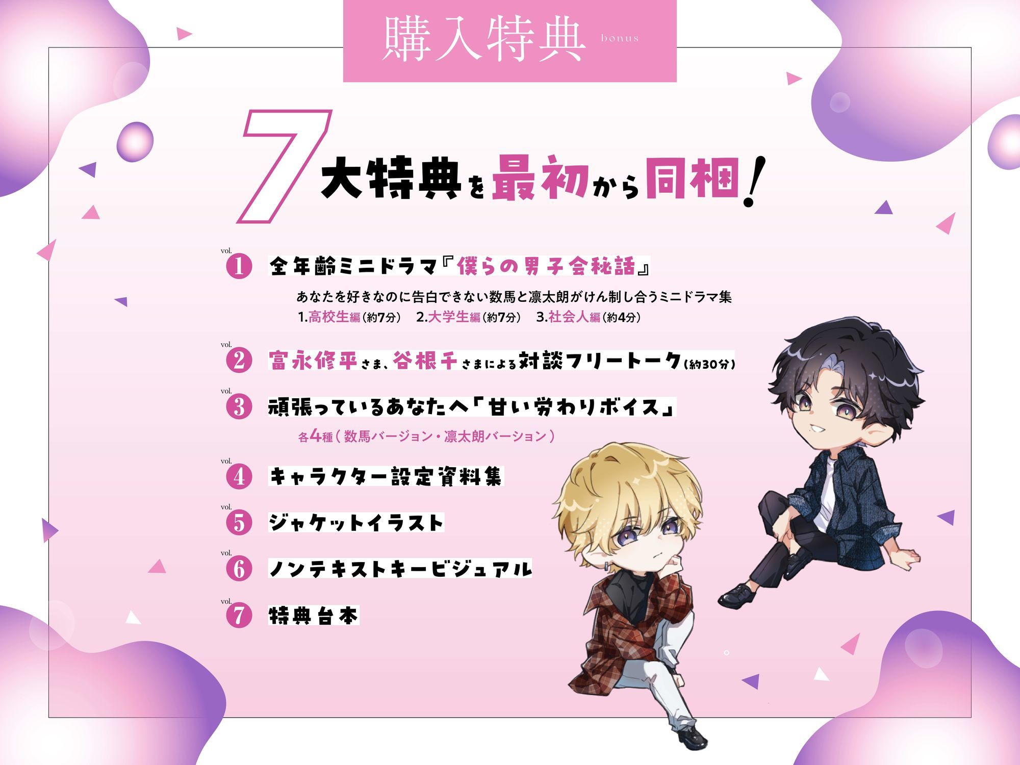 【総尺3時間超】ふぞろいトライアングル 〜水面下の激重感情×2に挟まれる話〜【CV:富永修平/谷根千】